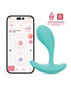 Honey Play Box Honey Play Box Oly 2 Pressure Sensing App-Enabled Wearable Clit & G-Spot Vibrator - Blue - Image 2