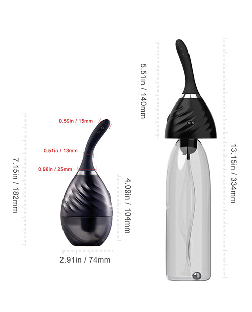 Honey Play Box Honey Play Box Bulby Auto Spray Anal Douche System - Black - Image 5