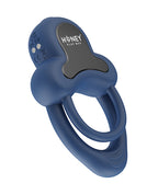 Honey Play Box Honey Play Box Anello Vibrating Double Cock Ring with Clitoral Stimulator - Blue - Image 3