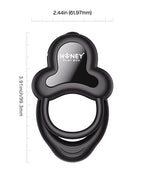 Honey Play Box Honey Play Box Anello Vibrating Double Cock Ring with Clitoral Stimulator - Black - Image 4