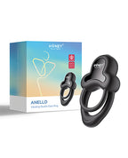 Honey Play Box Honey Play Box Anello Vibrating Double Cock Ring with Clitoral Stimulator - Black - Image 5