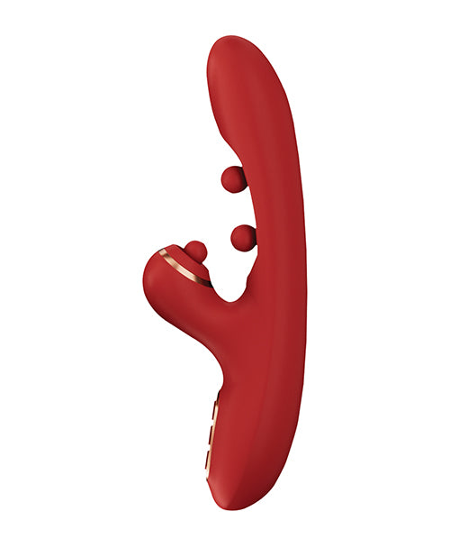 Honey Play Box Honey Play Box Tickler Wiggling G-Spot Vibrator & Tapping Clitoral Stimulator - Red - Image 2