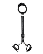 Honey Play Box Honey Play Box Locking Harness Collar to Wrist Restraints - Black