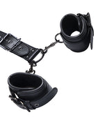 Honey Play Box Honey Play Box Locking Harness Collar to Wrist Restraints - Black - Image 2