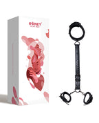 Honey Play Box Honey Play Box Locking Harness Collar to Wrist Restraints - Black - Image 5