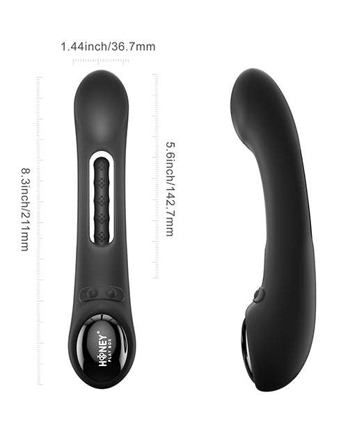 Honey Play Box Honey Play Box Tempo Pressure Sensing App-Controlled Flapping Vibrator - Black - Image 4