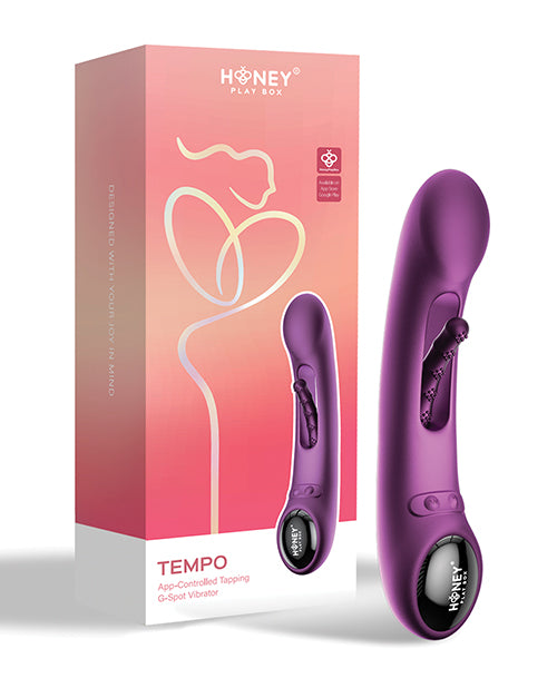 Honey Play Box Honey Play Box Tempo Pressure Sensing App-Controlled Flapping Vibrator - Purple - Image 5