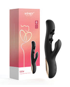 Honey Play Box Honey Play Box Gem Twin Balls Rabbit Vibrator - Black - Image 5