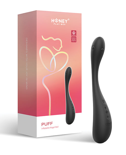Honey Play Box Honey Play Box Puff App-Controlled Inflatable Kegel Ball - Black - Image 7