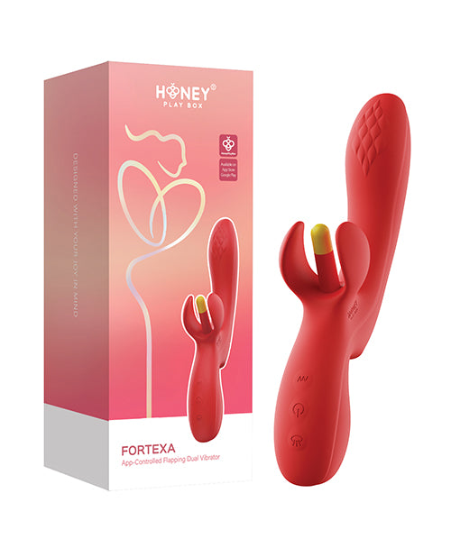 Honey Play Box Honey Play Box Fortexa Kinky Finger Flapping Clit & G-Spot Vibrator - Red - Image 6