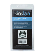 Kinklab KinkLab Rubber Cock Ring - Pack of 3 - Image 2