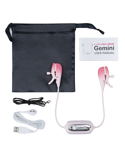 Lovense Lovense Gemini Vibrating Nipple Clamps - Pink - Image 5