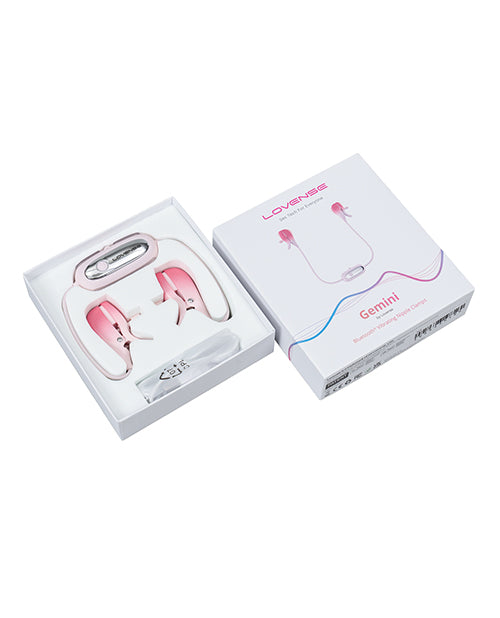 Lovense Lovense Gemini Vibrating Nipple Clamps - Pink - Image 6
