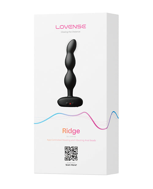 Lovense Lovense Ridge Bumpy Anal Plug - Black - Image 5
