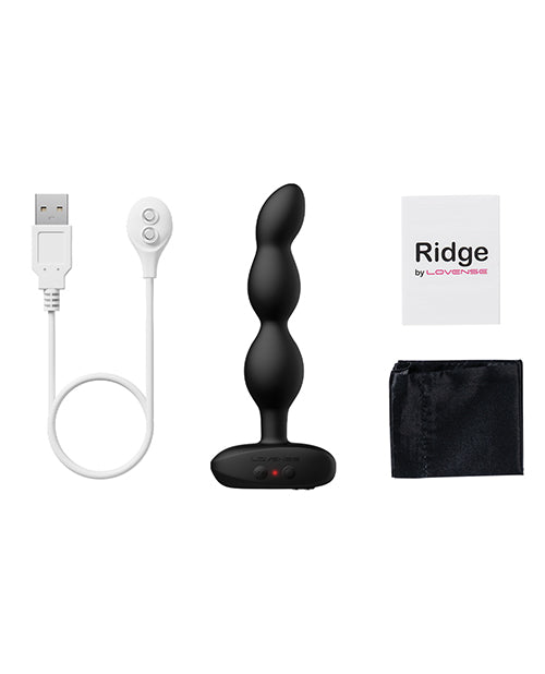 Lovense Lovense Ridge Bumpy Anal Plug - Black - Image 4