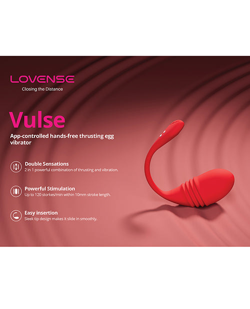 Lovense Lovense Vulse Thrusting Egg - Red - Image 6