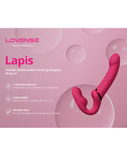 Lovense Lovense Lapis Vibrating Strapless Strap-On - Pink - Image 6