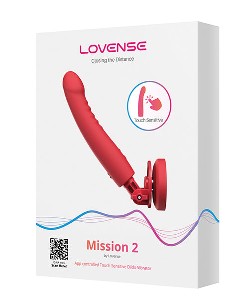 Lovense Lovense Mission 2 Touch-Sensitive Tech - Red - Image 4