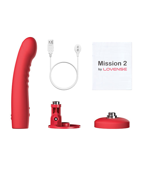 Lovense Lovense Mission 2 Touch-Sensitive Tech - Red - Image 2