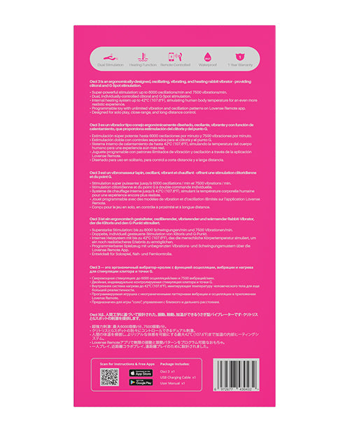 Lovense Lovense Osci 3 Oscillating G-Spot Vibrator - Pink - Image 6