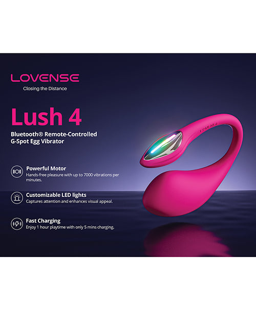 Lovense Lovense Lush 4.0 Bluetooth G-Spot Egg Camming Vibrator - Pink - Image 8