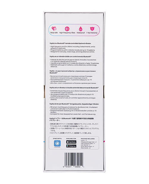 Lovense Lovense Hyphy Dual-End High-Frequency Vibrator - Purple - Image 6