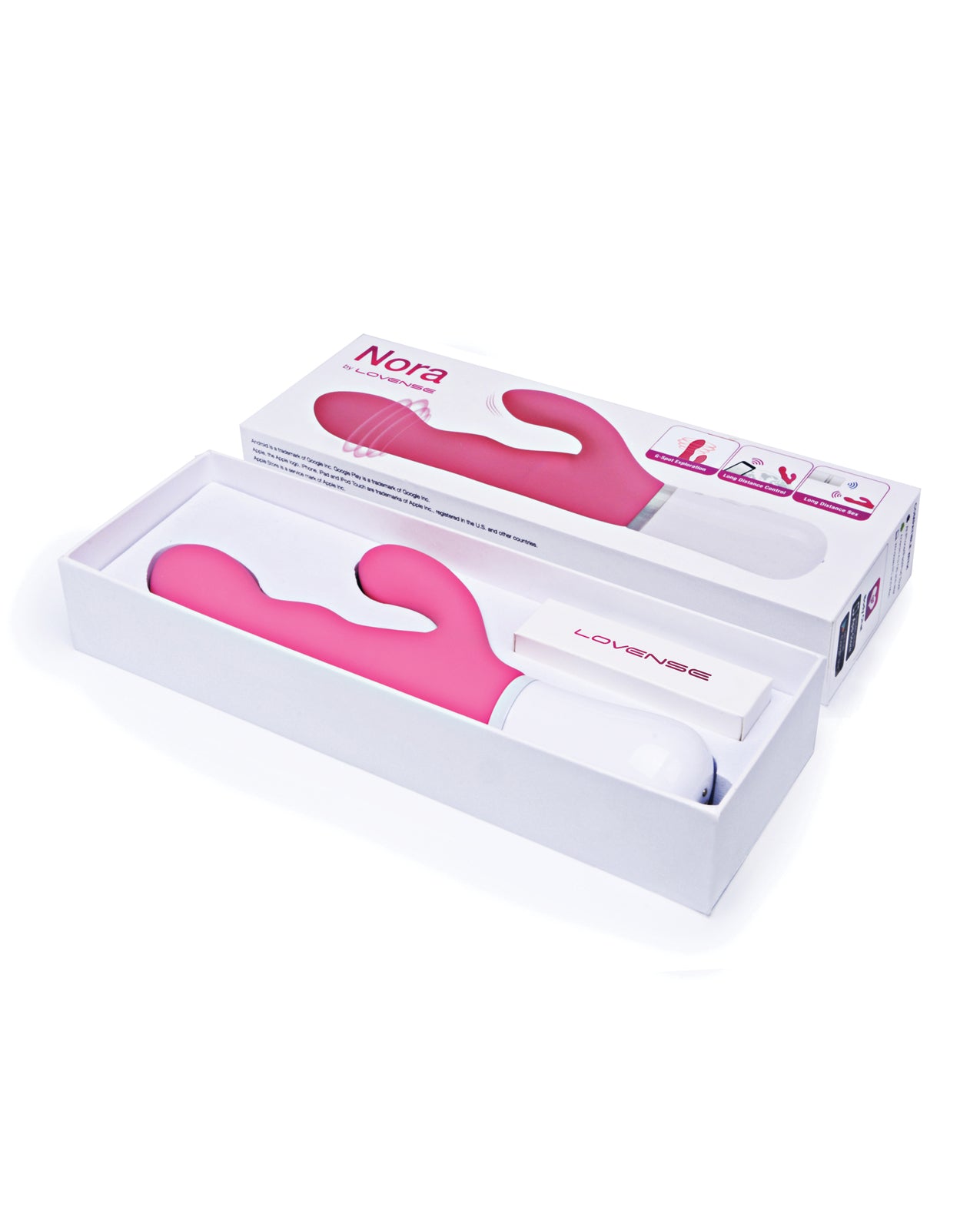 Lovense Lovense Nora App-Controlled Rotating Rabbit Vibrator - Pink - Image 4