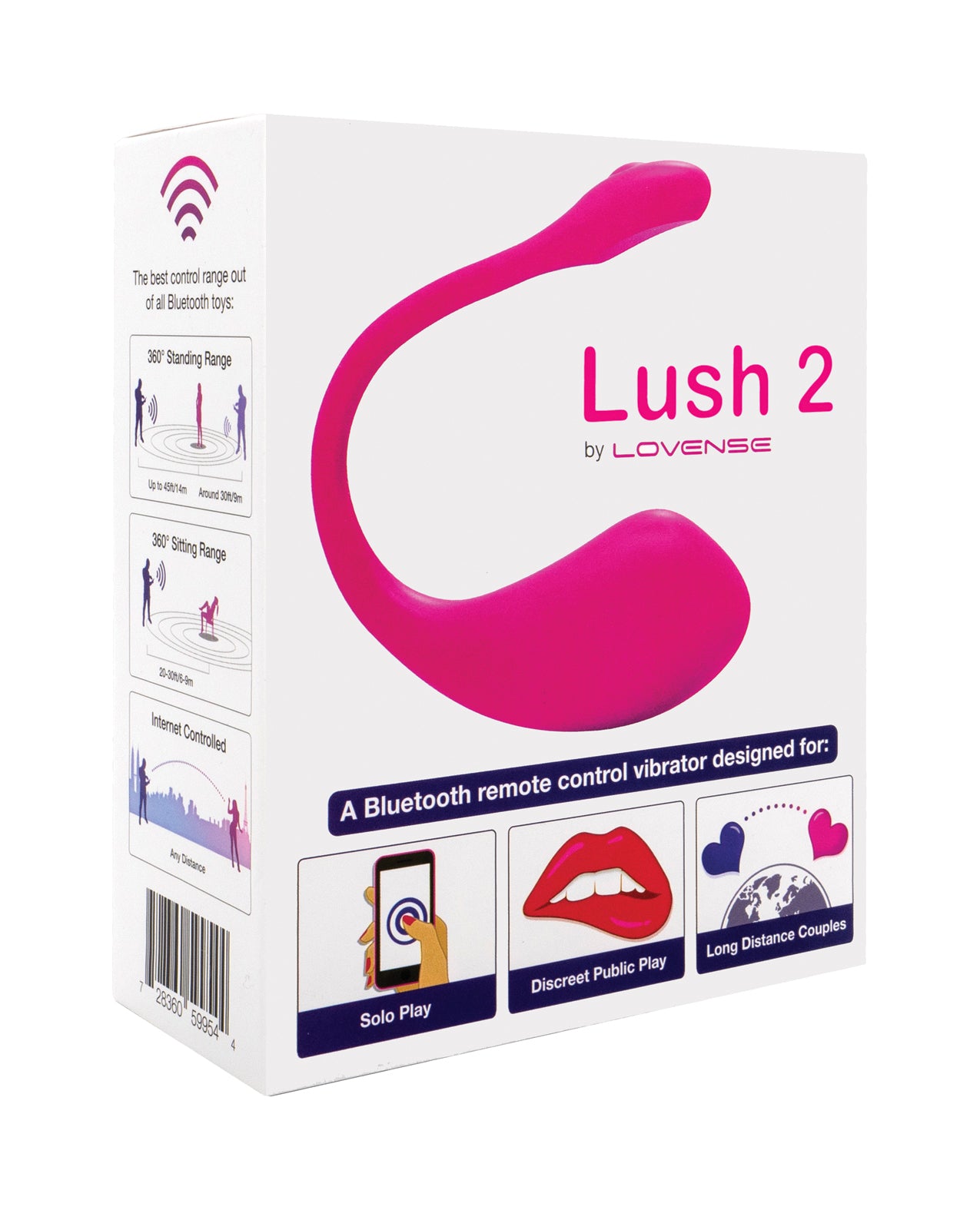 Lovense Lovense Lush 2 App-Controlled Wearable Vibrator - Pink - Image 5