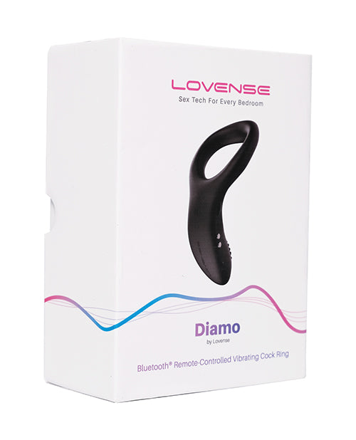 Lovense Lovense Diamo App-Controlled Vibrating Cock Ring - Black - Image 3