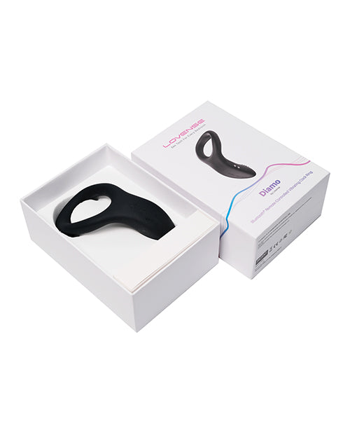 Lovense Lovense Diamo App-Controlled Vibrating Cock Ring - Black - Image 5