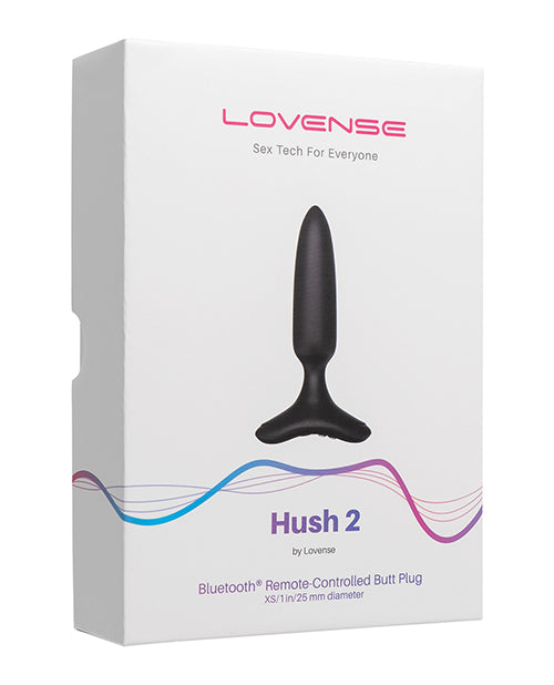 Lovense Lovense Hush 2 App-Controlled Vibrating Butt Plug - 1" - Black - Image 3