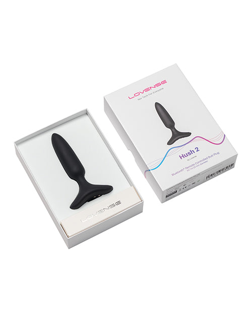 Lovense Lovense Hush 2 App-Controlled Vibrating Butt Plug - 1" - Black - Image 4