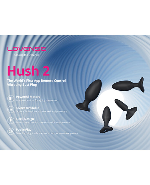 Lovense Lovense Hush 2 1.75" Butt Plug - Black - Image 6