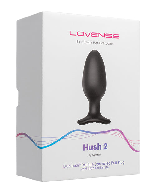 Lovense Lovense Hush 2 App-Controlled Vibrating Butt Plug - 2.25" - Black - Image 2