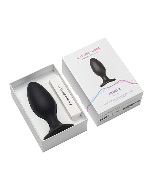 Lovense Lovense Hush 2 App-Controlled Vibrating Butt Plug - 2.25" - Black - Image 4