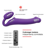 Strap-On-Me Strap On Me Vibrating Bendable Strapless Strap On - Large - Purple - Image 4
