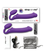 Strap-On-Me Strap On Me Vibrating Bendable Strapless Strap On - XLarge - Purple - Image 5