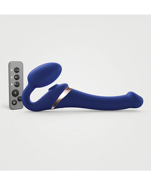 Strap-On-Me Strap-On-Me Multi Orgasm Bendable Strapless Strap-On - Night Blue Small