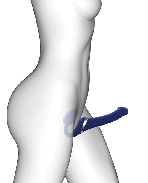Strap-On-Me Strap-On-Me Multi Orgasm Bendable Strapless Strap-On - Night Blue Large - Image 4
