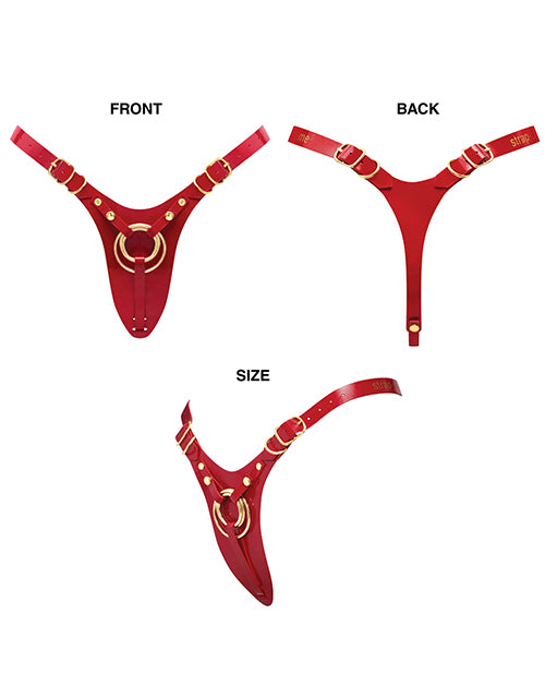 Strap-On-Me Strap-On-Me Fabulous Leatherette Harness - Red Glossy - Image 5