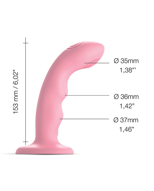 Strap-On-Me Strap-On-Me Tapping Dildo Wave - Rose Coral - Image 2