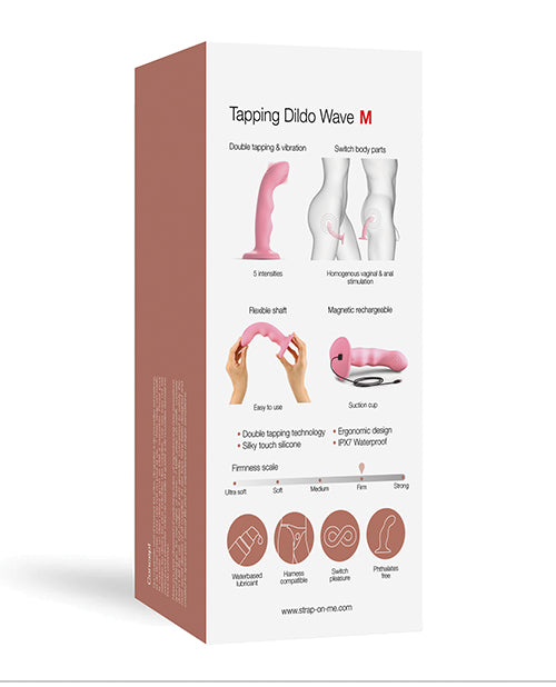 Strap-On-Me Strap-On-Me Tapping Dildo Wave - Rose Coral - Image 6