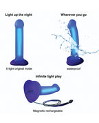 Strap-On-Me Strap-On-Me Glow-LED Dildo - Purple - Image 3