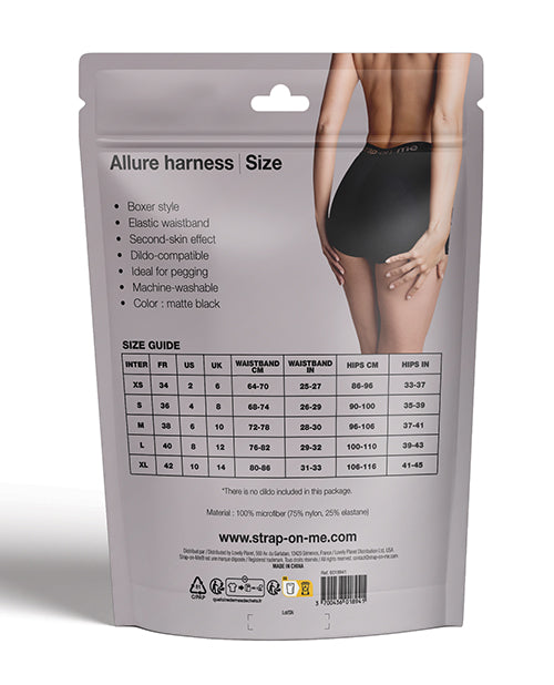 Strap-On-Me Strap-On-Me Allure Lingerie Harness - Black LG - Image 7