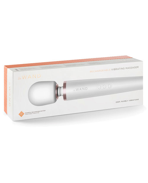 Le Wand Le Wand Rechargeable Vibrating Massager - Pearl White - Image 3