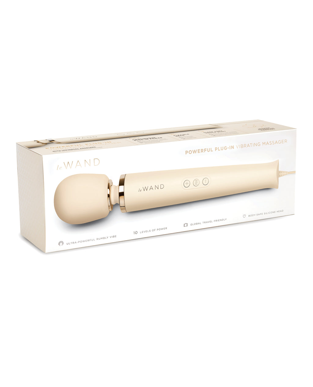 Le Wand Le Wand Plug-In Vibrating Massager - Cream - Image 5