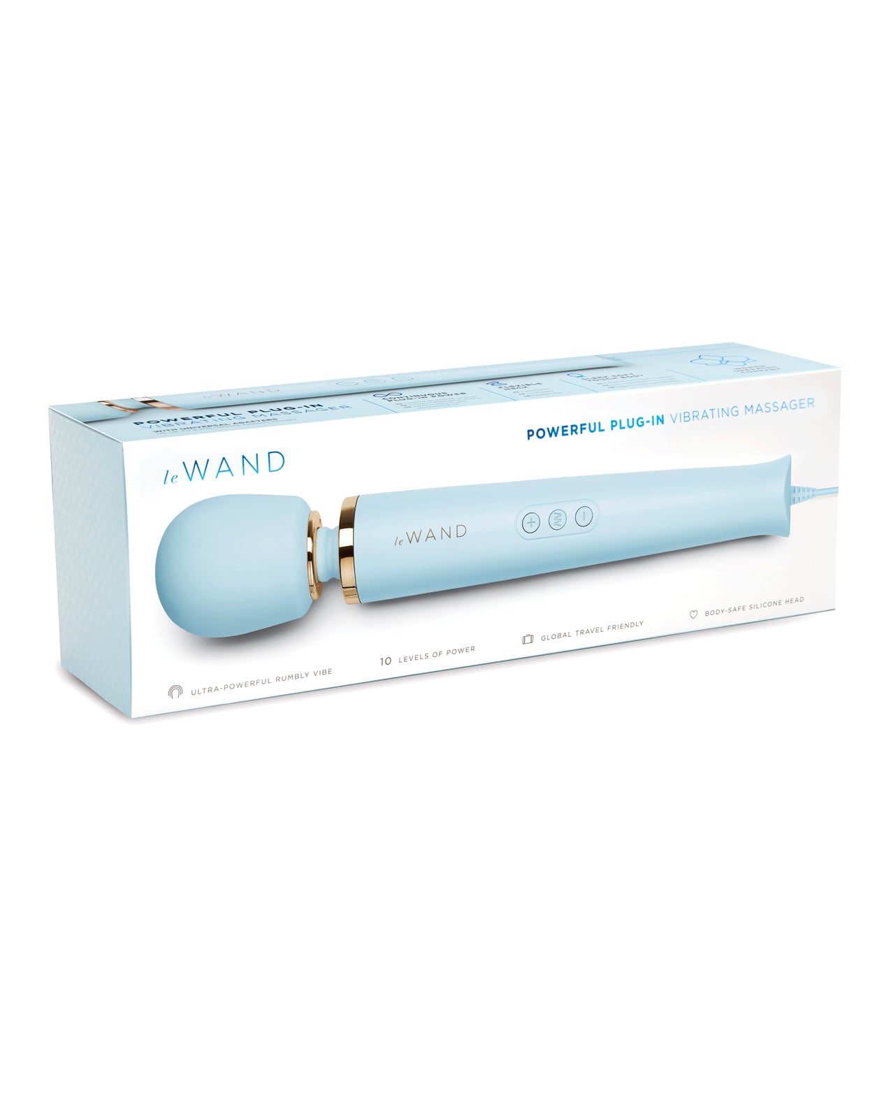 Le Wand Le Wand Plug-In Vibrating Massager - Sky Blue - Image 5