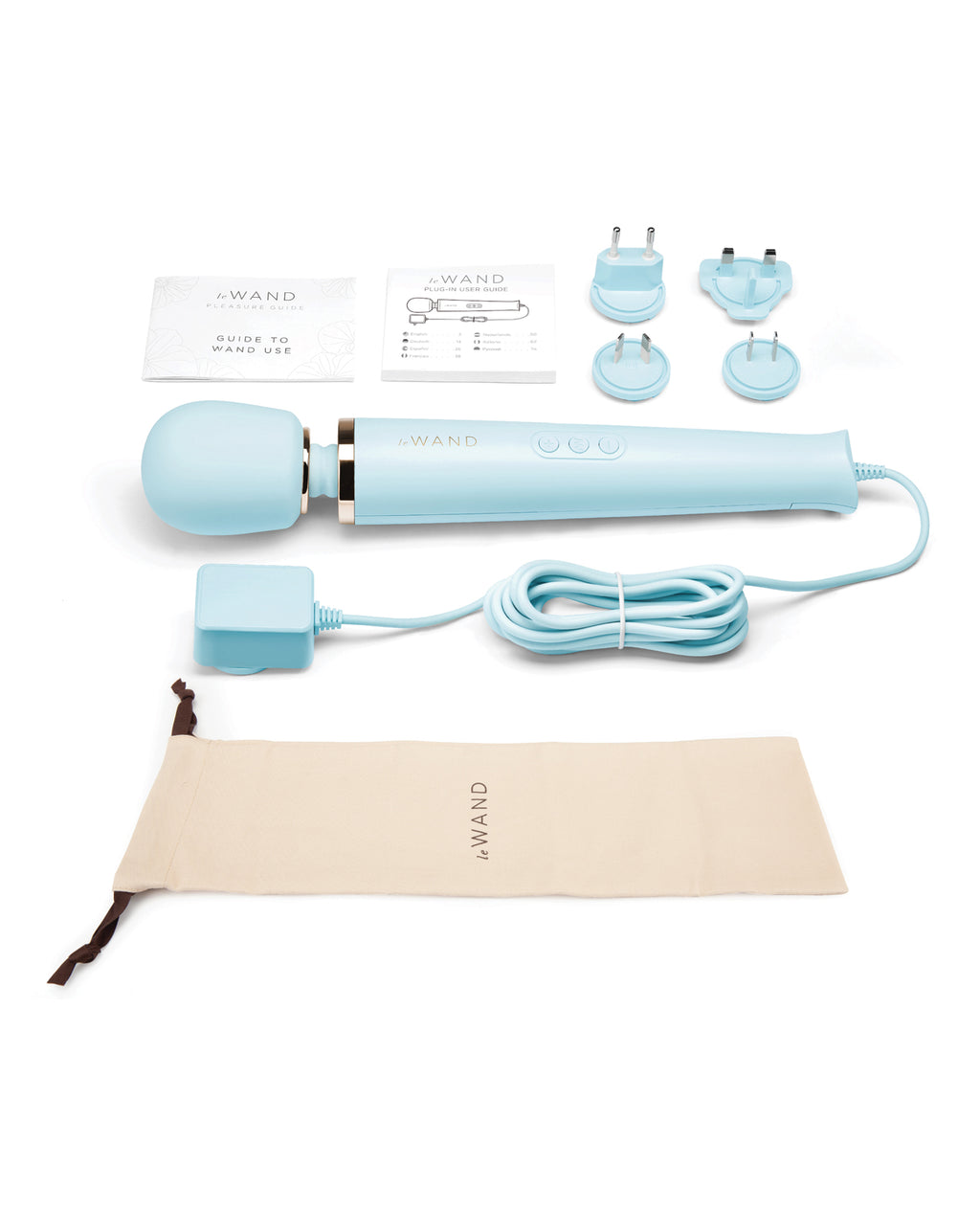 Le Wand Le Wand Plug-In Vibrating Massager - Sky Blue - Image 3