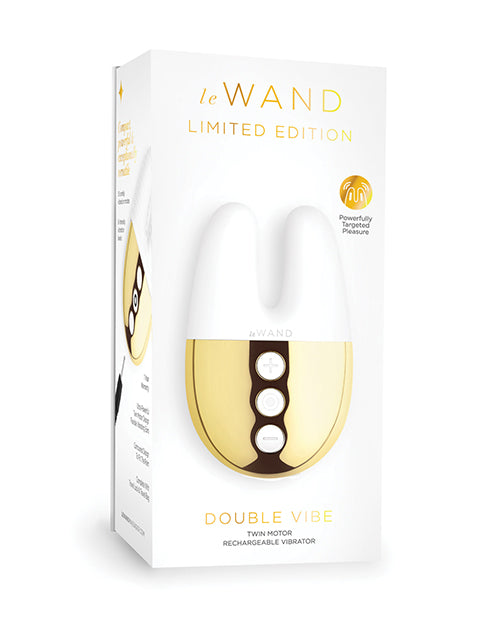 Le Wand Le Wand Double Vibe Bunny-Eared Vibrator - White Gold - Image 5