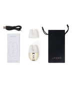 Le Wand Le Wand Double Vibe Bunny-Eared Vibrator - White Gold - Image 4